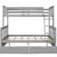 Lit superposé simple Safe, gris, avec garde-corps et tiroirs en bois massif pour la chambre à coucher-1608865416-1608865423