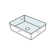 WS Bath Collections Simple 19.7'' White Ceramic Rectangular Bathroom Sink with Overflow