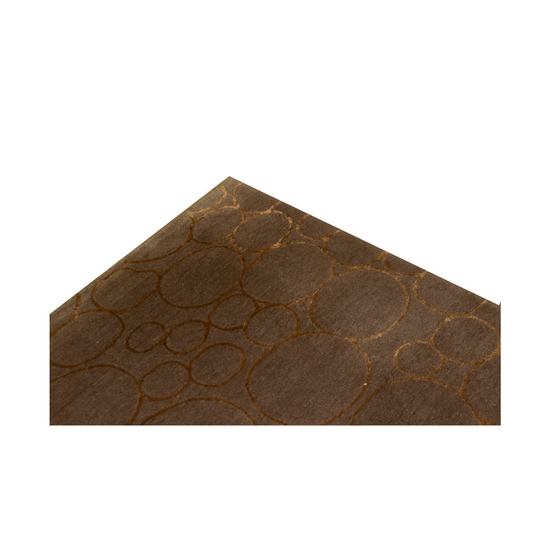 Wool Polka Dots Area Rug in Brown