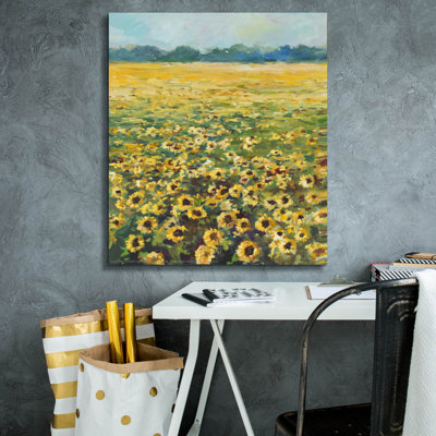  «Sunflowers» par Jadei, impression sur toile, 26 po x 30 po