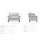 Chaise et demi Laurel-108531285