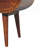 Wood Large Chestnut Circular Open Bedside
