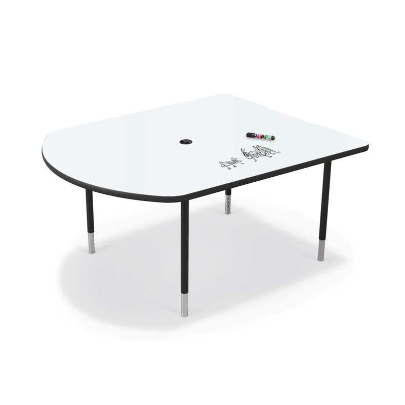 MooreCo Mediaspace Table, Black, Marker