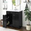 Meuble-lavabo 30 po avec lavabo en céramique, armoire de rangement abondante - 2 portes à fermeture en douceur et tiroir profond à deux niveaux