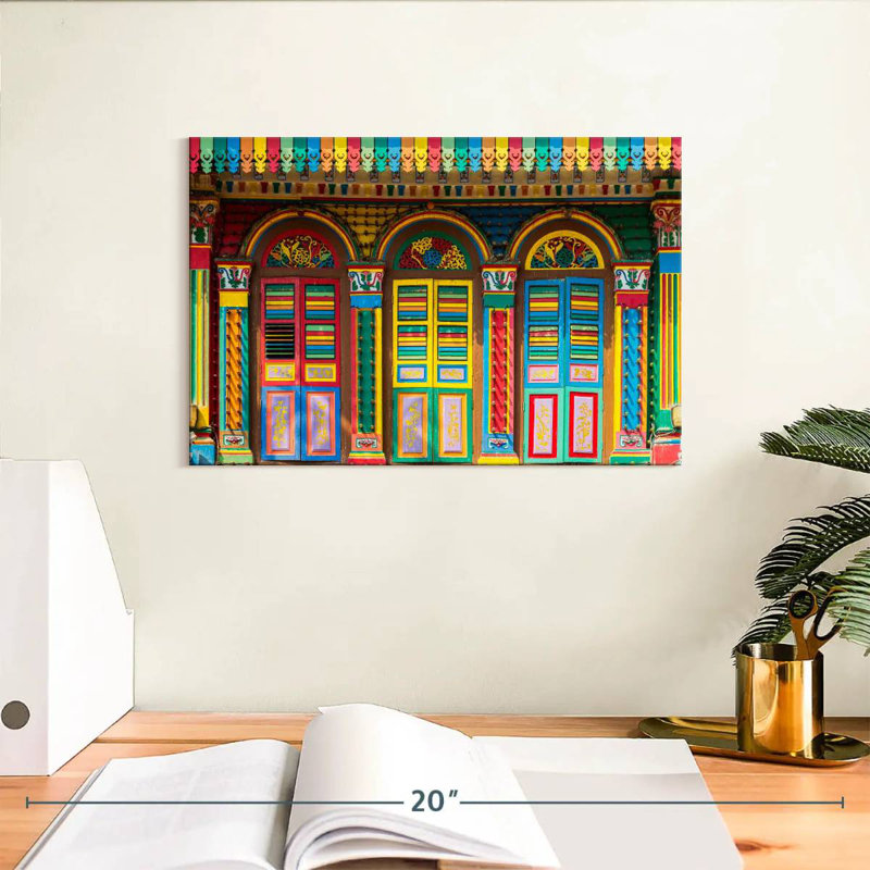Bright Little India Doors, 8" H x 12" W