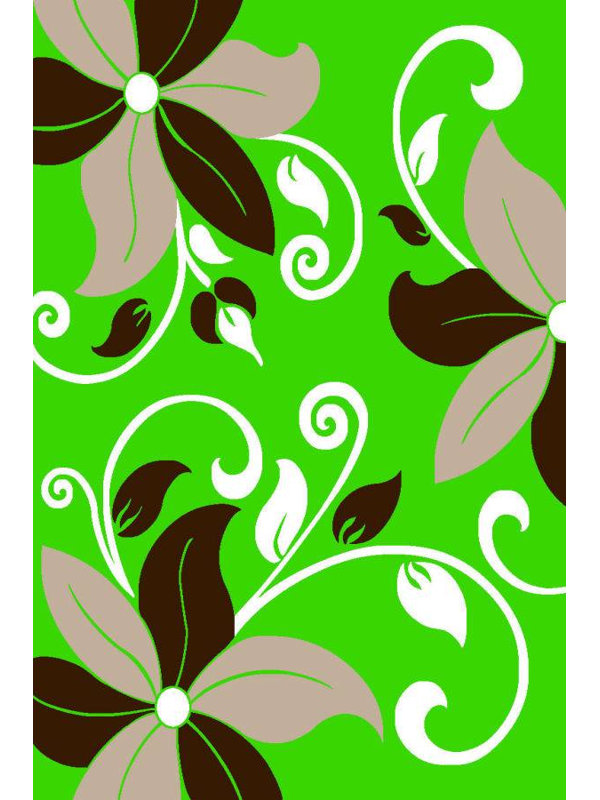 Tapis vert lime, 7'10" x 10'2"