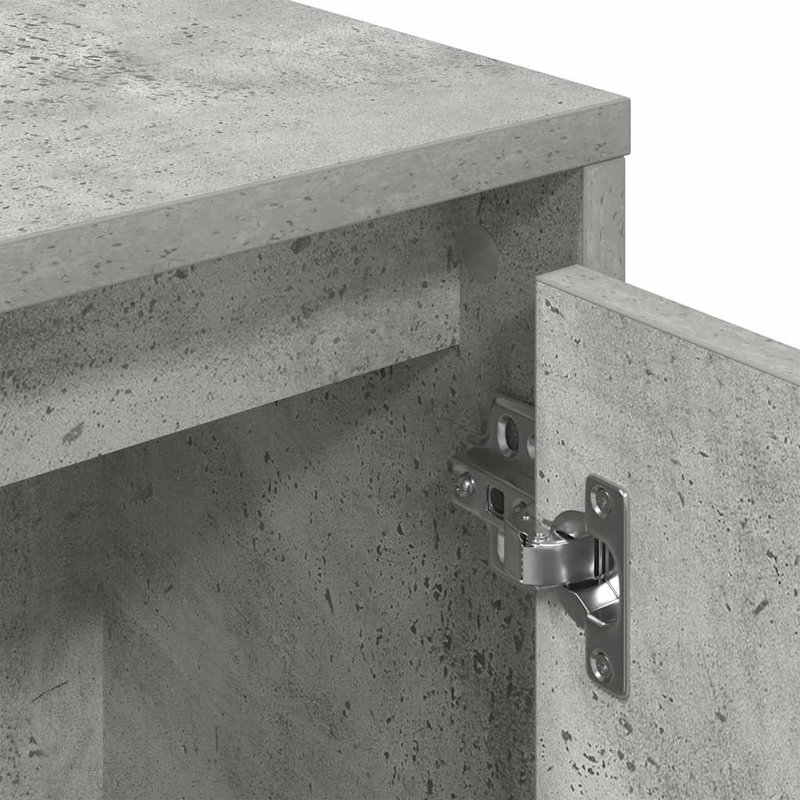 Bookcase 89X24x101.5 Cm Engineered Wood, Concrete Grey