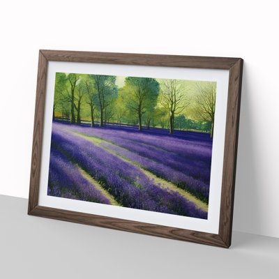 Bluebell Field Watercolour Vol.3 - Single Picture Frame Print