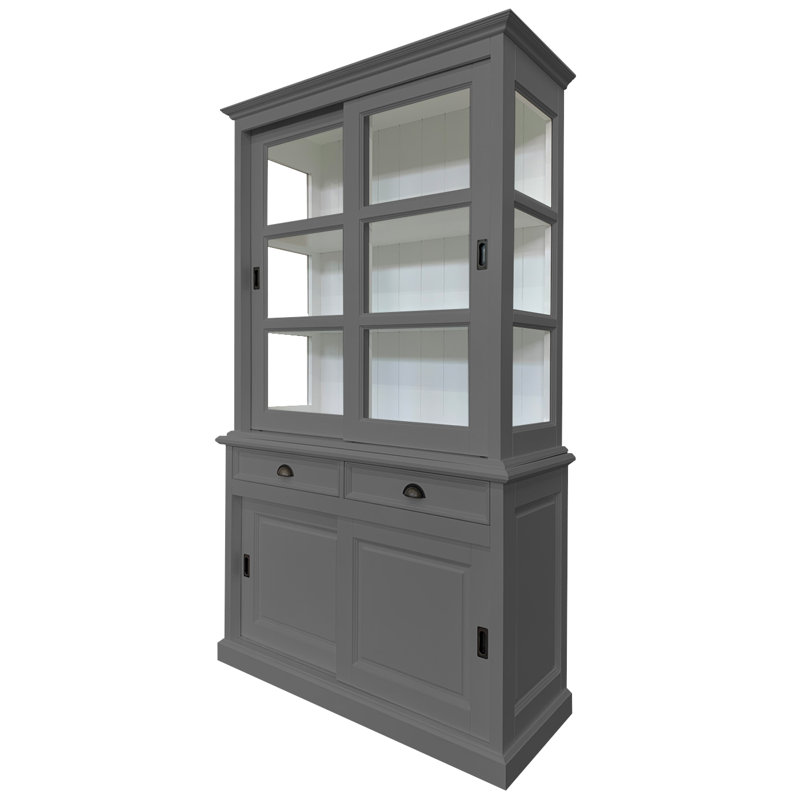 Benjamin-James Display Cabinet, Mouse Grey