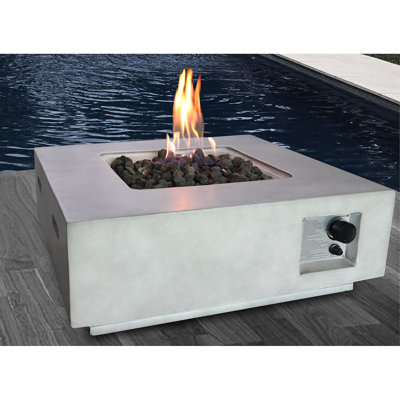 Fibre Reinforced Concrete Propane/Natural Gas Fire Pit Table
