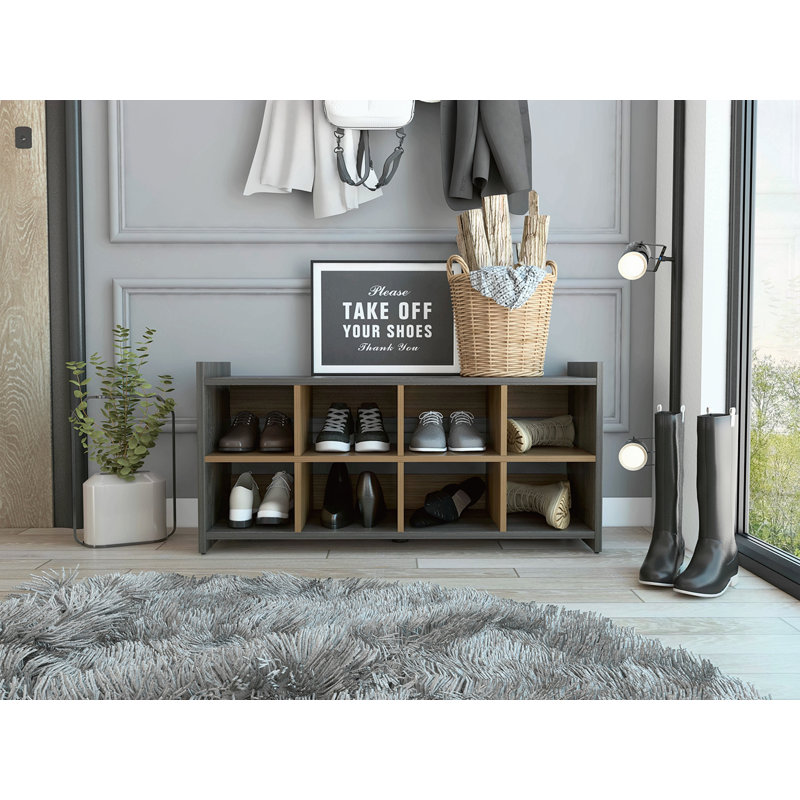 Entryway Storage Unit, Eight Shoe Capacity