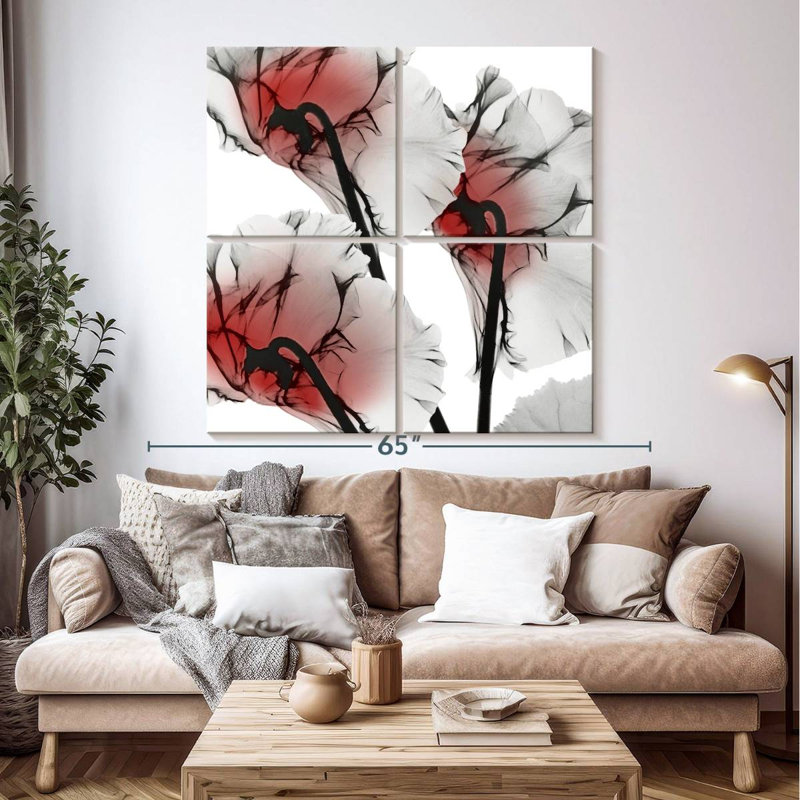 Cyclamen lustré Harnek Crimson, H 50 po x l 50 po