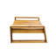 Ensemble de salon d'extérieur moderne 3 pièces en bois d'acacia avec coussins de siège profond, chaise de patio avec repose-pieds et table d'appoint-1036609920