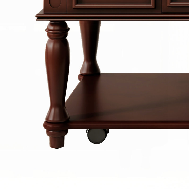 Table basse Farmhouse avec un tiroir, Espresso