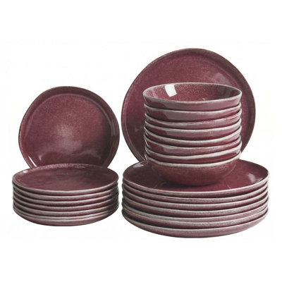 Handmade Stoneware Dinnerware Set Piece - Service for 8