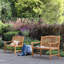 Cynthia Solid Wood Teak Outdoor Bench