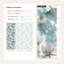 Papier peint floral abstrait mural bleu