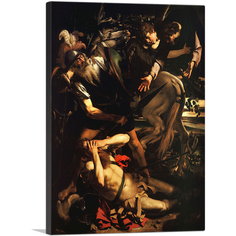 La conversion de Saint-Paul - impression, H 18 po x l 12 po x P 1,5 po