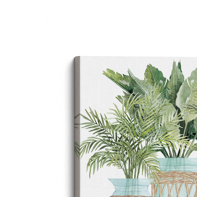 «Palms in Harmony» par Cindy Jacobs, reproduction d'art, Toile non encadrée, Ne s’applique pas, L 48 x H 32