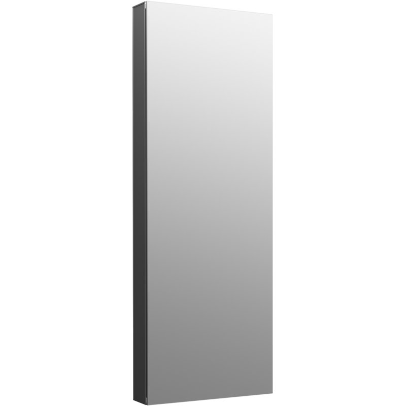 Maxstow™ Surface Mount Frameless Medicine Cabinet with 4 Fixed Shelves, 40" H x 15" W x 3.5" D
