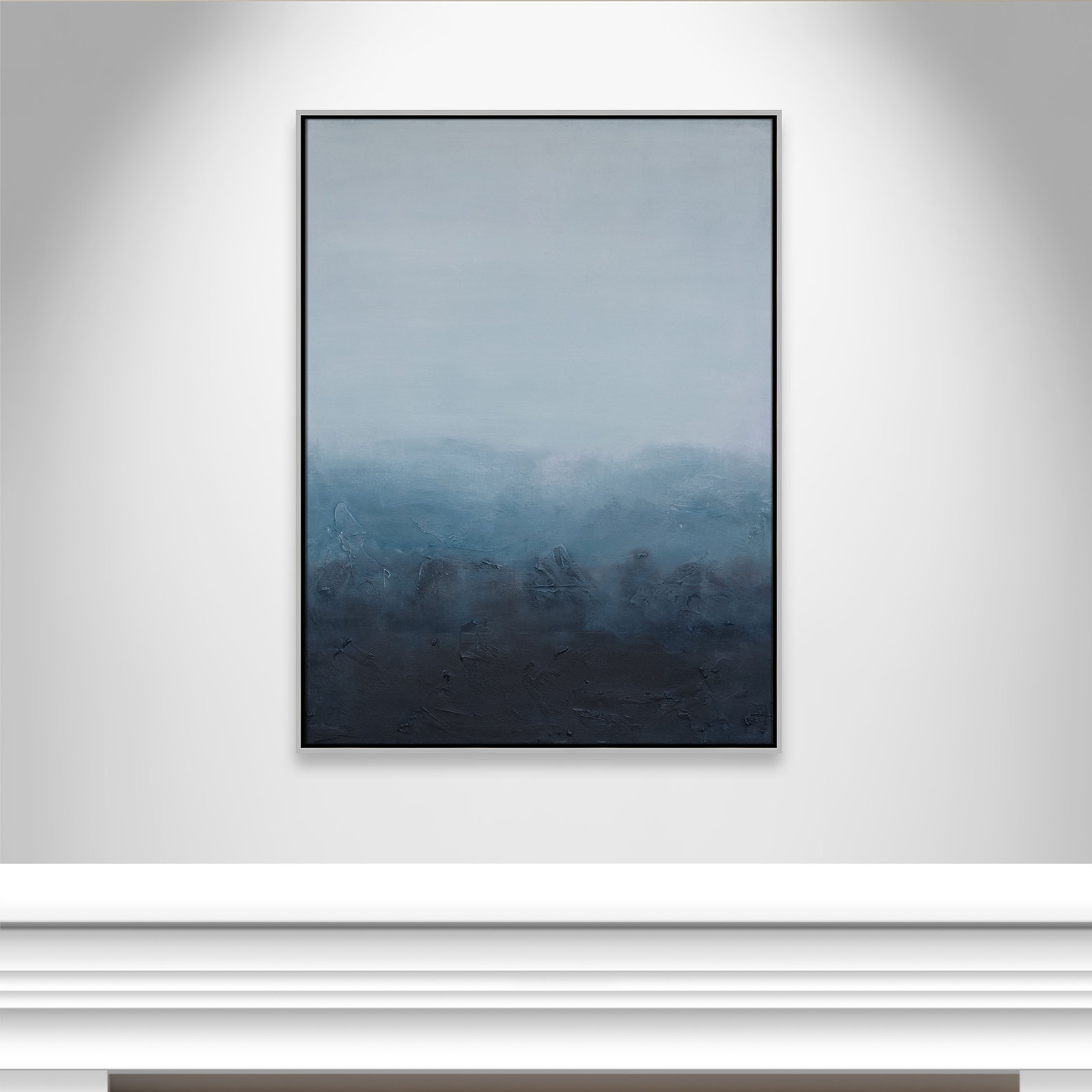 Elemental I Print by S.H. Khan, 31.5'' W x 41.5'' H, Silver Floater