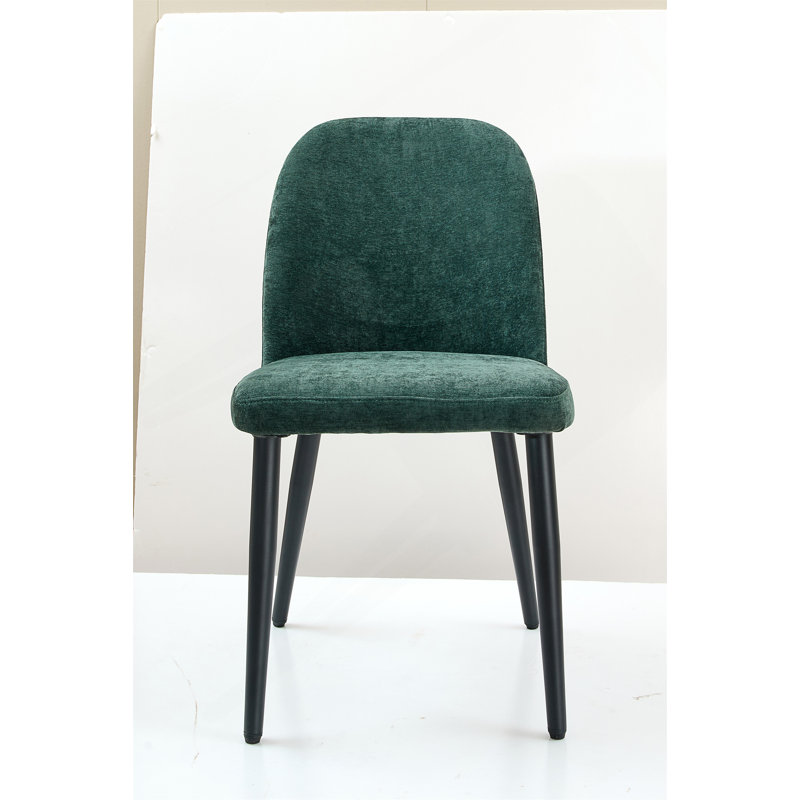 Ensemble de 2 chaises sans accoudoirs, Vert foncé, 2