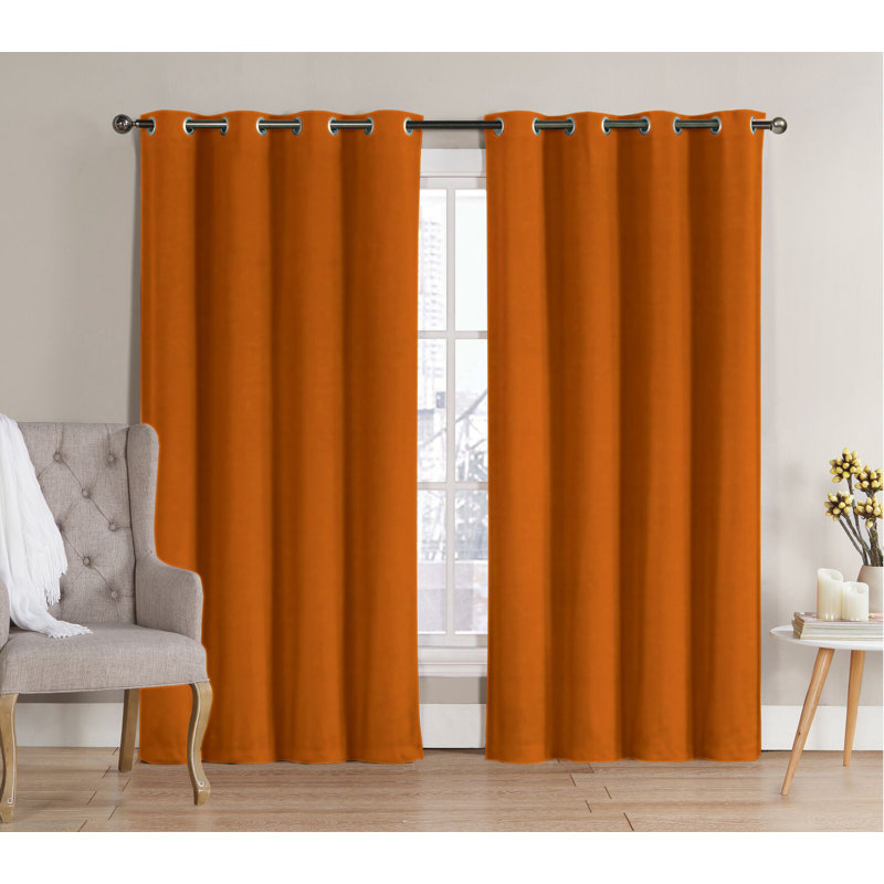 Paire de rideaux occultants et isolants avec œillets Karn Hotel, Taupe, l 52 po x L 90 po