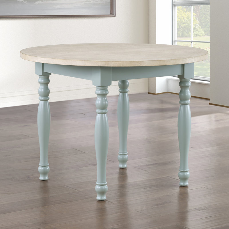 Darcy 42" Round Wood Dining Set, Green