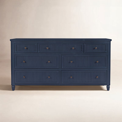 Pearce Seven Drawer Bedroom Dresser - Navy