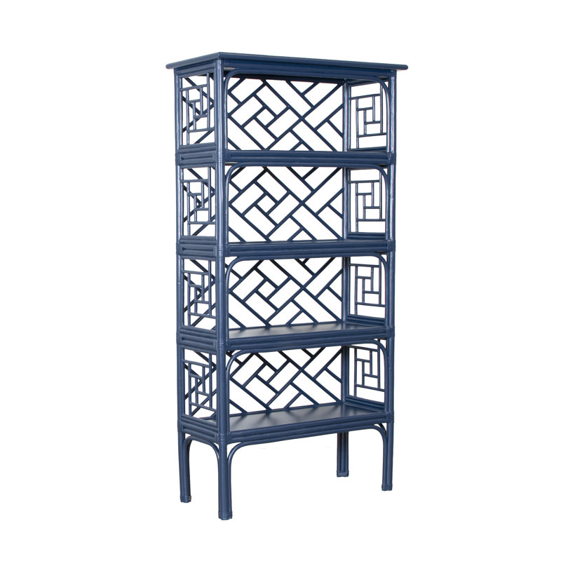 Chippendale Bookcase, Navy Blue