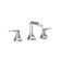 Oak Two Handle Bathroom Faucet with Push Pop Drain