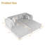 4 Seater Corduroy Seating Component