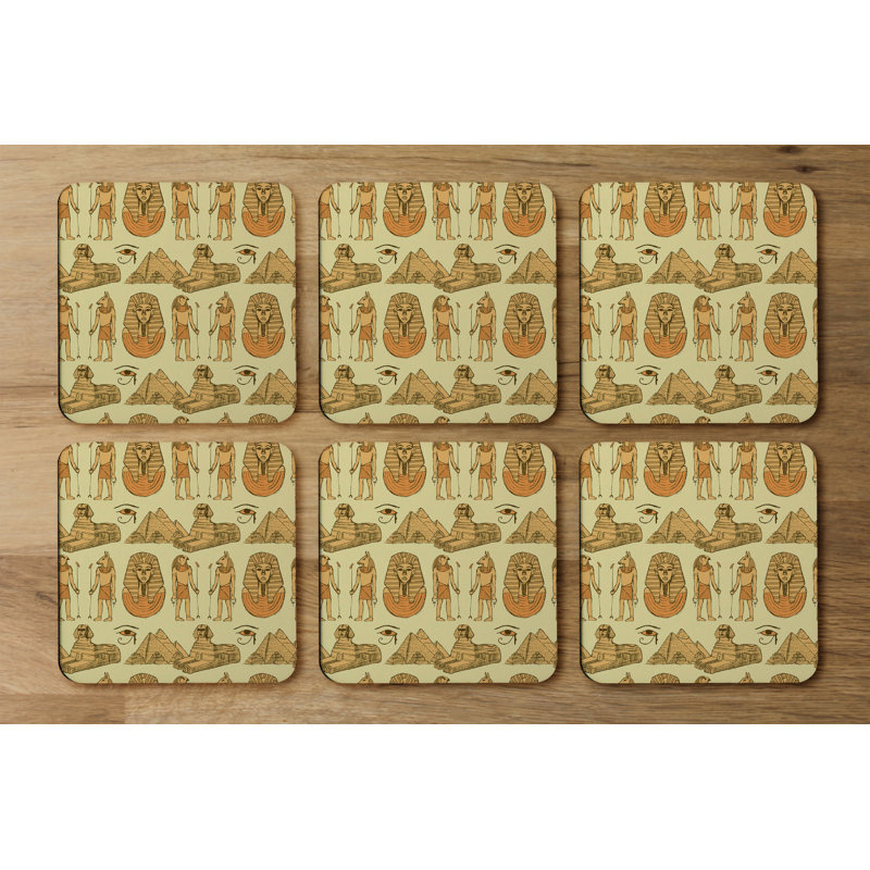 Square 6 Piece Coaster Set
