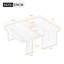 Ensemble de tables basses modernes et minimalistes, rectangulaires avec un design épissé pour un salon multifonctionnel-1260347046