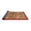 Tapis décoratif multicolore à motif abstrait-1350242102