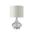 Lampe de table 24,5 "en verre" Courtney ", verre et chrome argenté-284579872