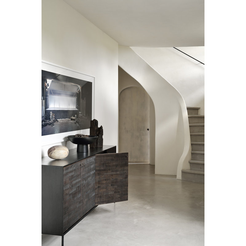 Grooves 80'' W Solid Wood Sideboard