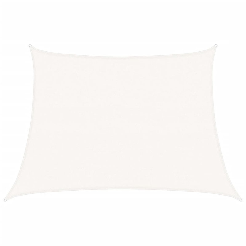Auromita 3m x 5m Trapezium Shade Sail, White, 300 cm x 500 cm
