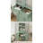 67" Tall Freestanding Storage Cabinet With Glass Door And Shelves, Kitchen Pantry Linen Cabinet With 2 Drawers, Green