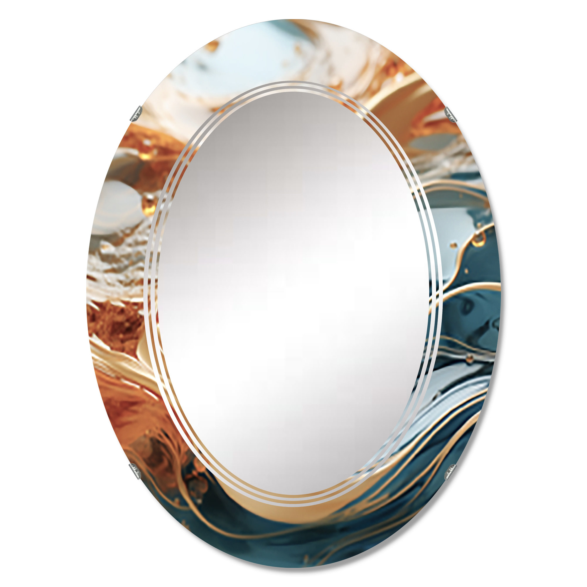 East Urban Home Ethelinde Oval Wall Mirror | Wayfair