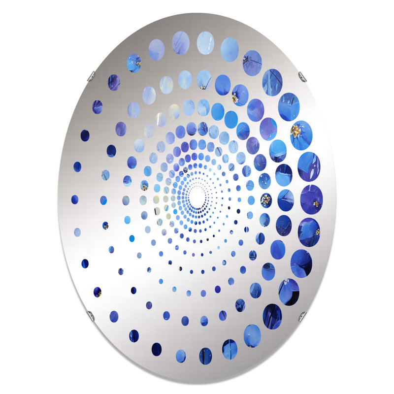 Miroir mural oval, L 20 po x H 30 po