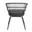 Chaise Terry 2 pièces avec 2 coussins gris