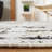 Ihechikara Hand Woven Wool/Cotton Striped Rug in Ivory/Dark Brown-2098482190