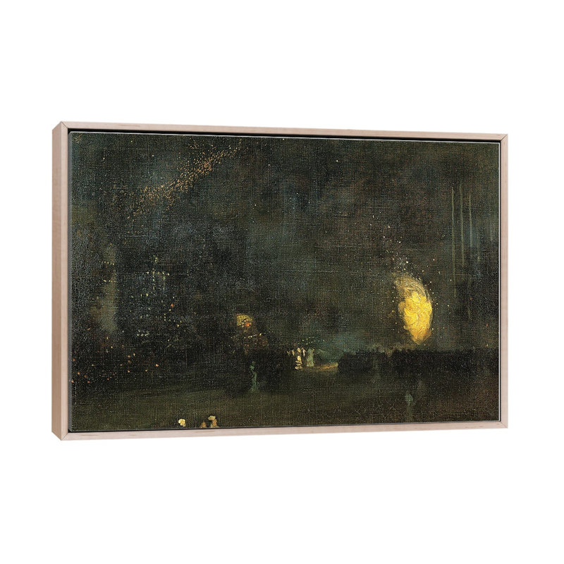 Print, 66.04 cm H x 101.6 cm W x 4.445 cm D, Natural Wood