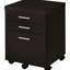 Rangement pour 3 bureaux - Finition cappuccino