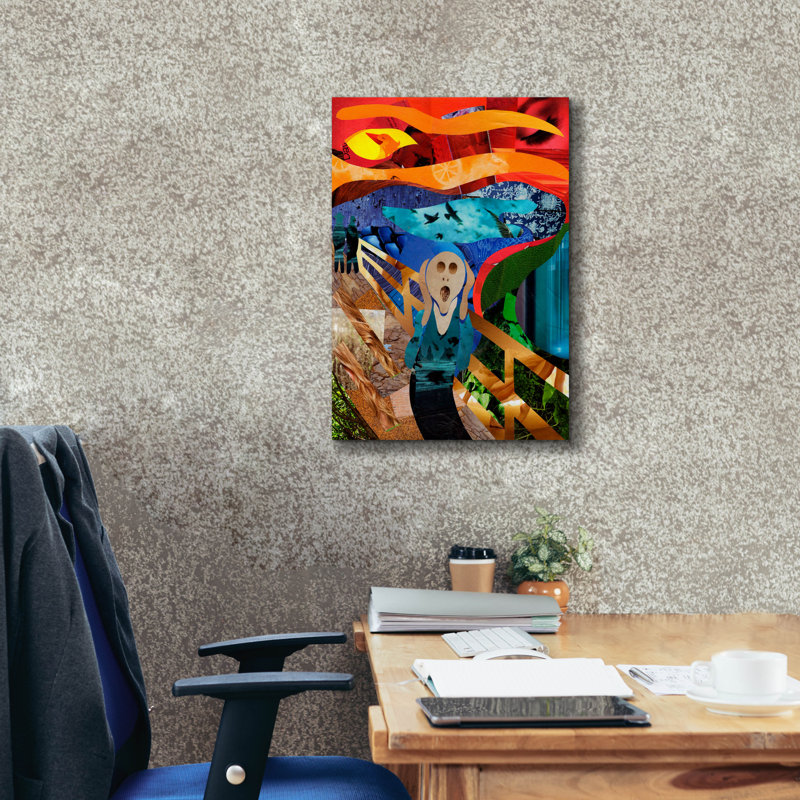 «Scream» par Artpoptart, art mural sur toile, 18 po x 26 po