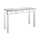 Huff 36'' Glass Top Console Table