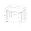 Dining Table 48" Rectangular, Grey Reclaimed Wood Style, Contemporary, Fits Up To 4, Rectangular Table, Modern Design, Thick Legs, Seats Kitchen