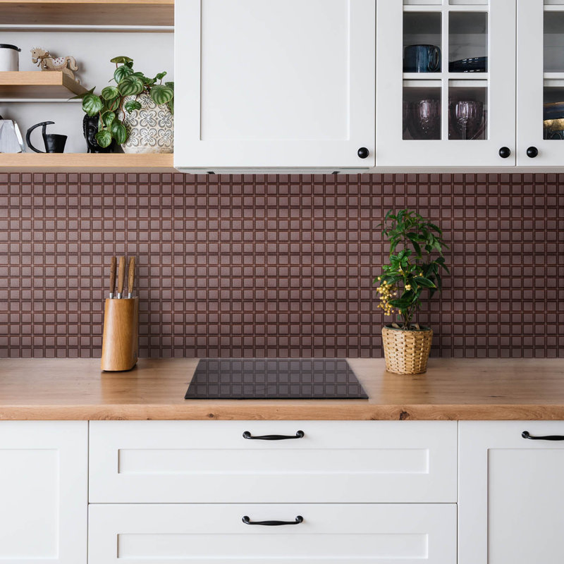Ascenzo 50cm x 100cm PVC Field Tile in Brown