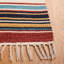 Tapis style sud-ouest en laine et coton tissé à plat Vannès-885426597